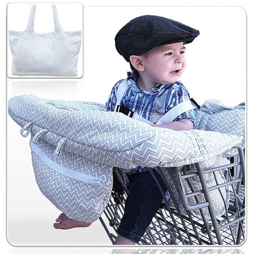 高脚凳坐垫新款婴幼儿超市购物车垫车套高脚餐椅坐垫儿童保护软垫