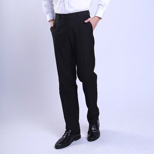 新款奔驰4S店黑色男士西裤修身销售前台工装奥迪工作服职业男长裤