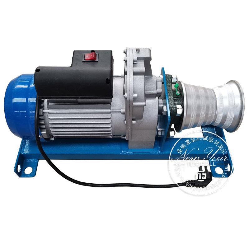 电动电缆便携式牵引机单绳双绳绞磨机卷扬机绞盘拉放线缆牵引神器