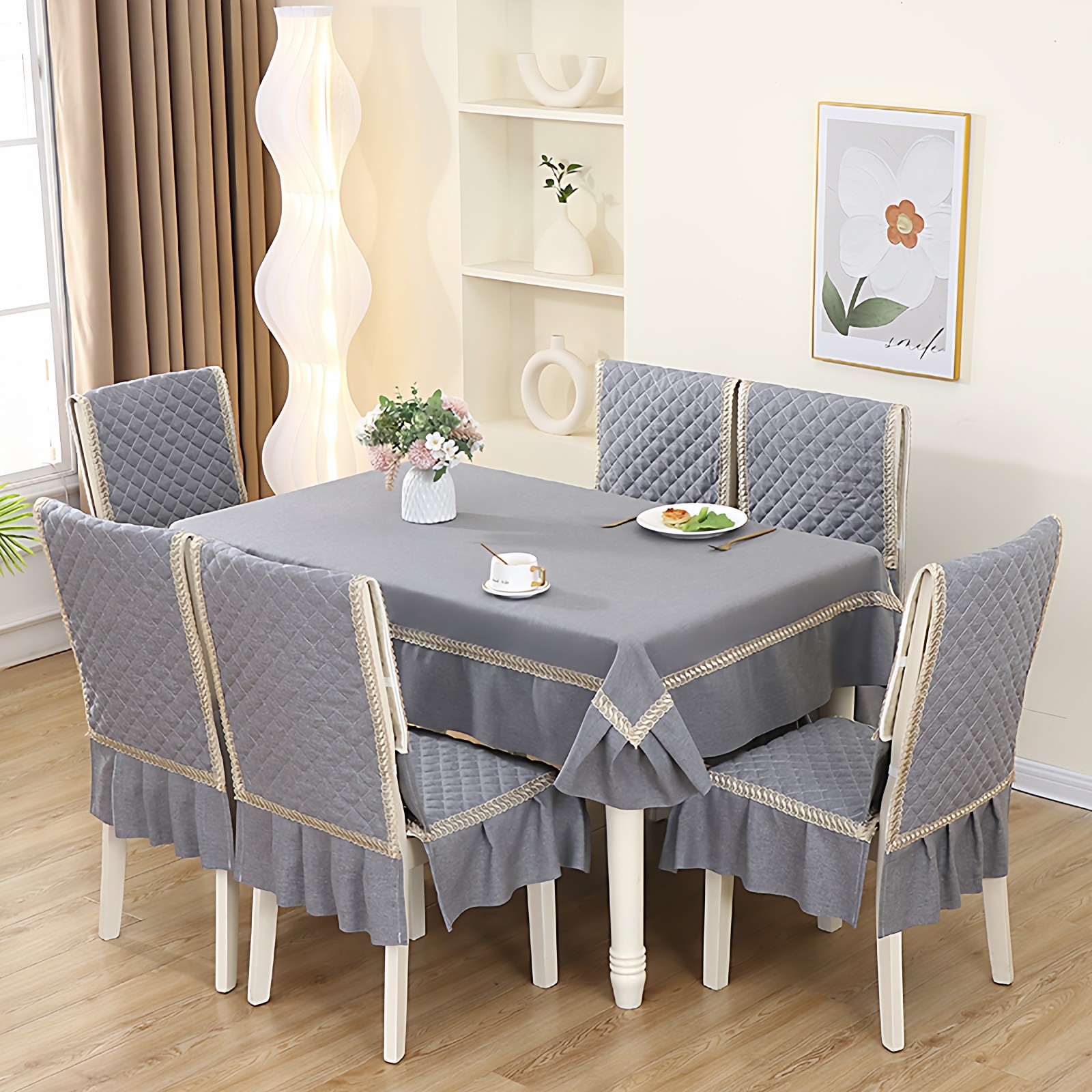 纯色棉麻中式通用餐椅垫套装简约现代客厅椅子垫坐垫靠背套罩桌布,居家布艺,椅套/椅垫,淘宝优惠券,粉丝福利购,淘宝优惠卷