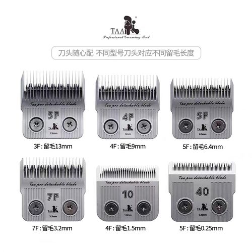 TAA它它T1 4f 5f7f10F高碳钢宠物大电剪快剪电推剪刀剃毛器刀头