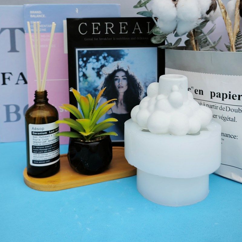 圆点蜡烛模具家居云朵堆摆件磨具香薰蜡烛石膏工艺品订做烛台模具,鲜花速递/花卉仿真/绿植园艺,花艺材料,淘宝优惠券,粉丝福利购,淘宝优惠卷