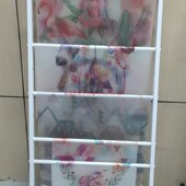 落地围巾木皮墙布墙纸展示架丝巾架子裤 纸收纳 子布料多层挂架包装