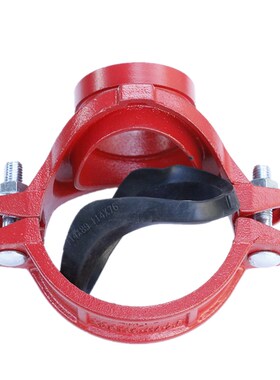 沟槽机械三通消防管道开孔机三114*76沟槽卡箍式连接球墨铸铁材质