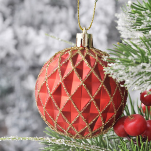 圣诞节装饰圣诞树彩球挂饰材料包布置挂件小饰品装扮配件道具套装