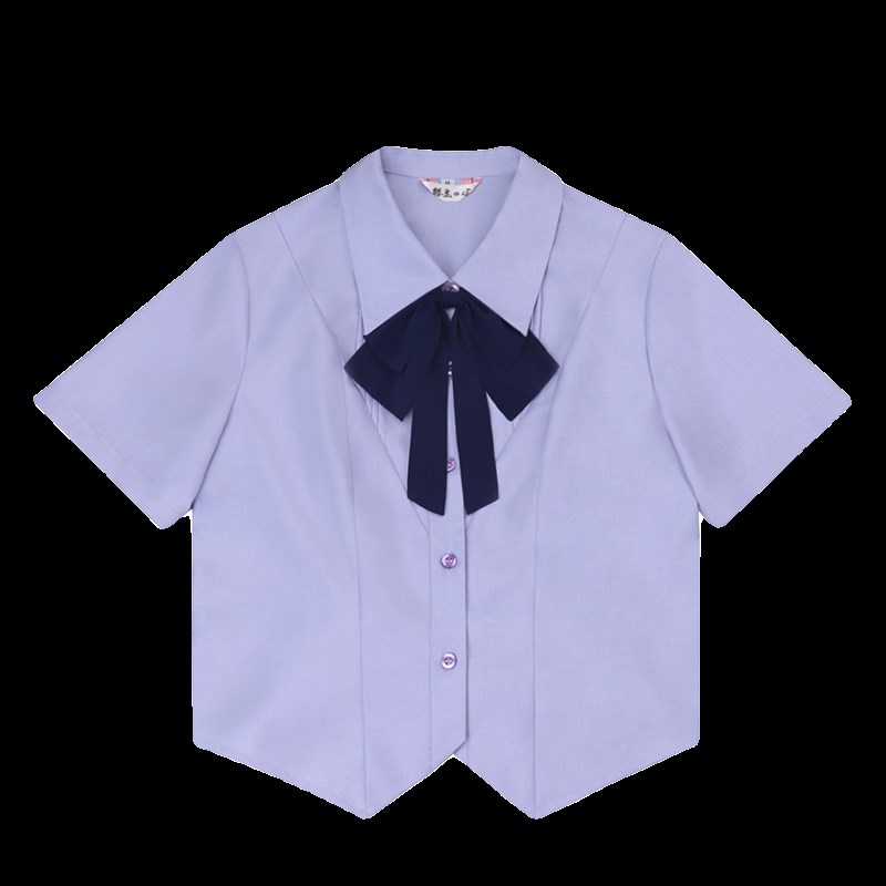 樱花家族jk衬衫大小姐【藤岛花信】学院风收腰制服班服短袖上衣女