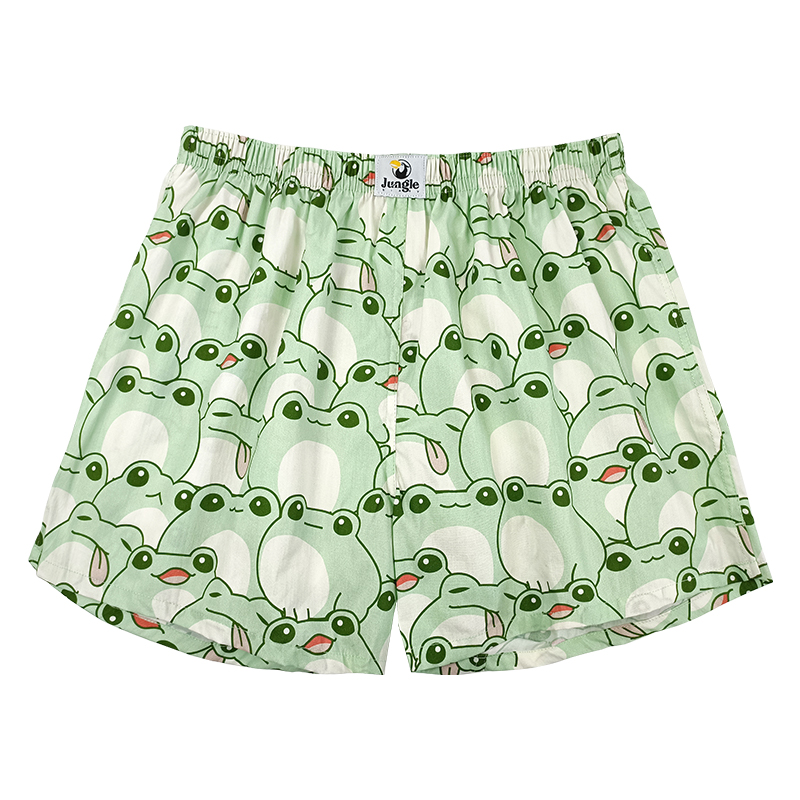 阿罗裤平四角短裤衩头男士款内裤宽松版舒适纯棉大码夏季情侣居家