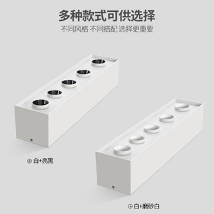 五头斗胆灯led射灯筒灯5头明装吸顶长方无主灯盒子卧室客厅极简约