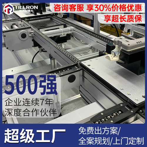 TS2托盘输送线08BS单倍速线 滚子链差速链流水线自动化生产输送线