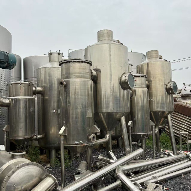 加工定制双效三效蒸发器 立式蒸发设备 内循环式蒸发器