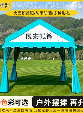 红33736网夜篷市集市摆地帐遮阳挡摊雨摊位棚户外活动展览广告商