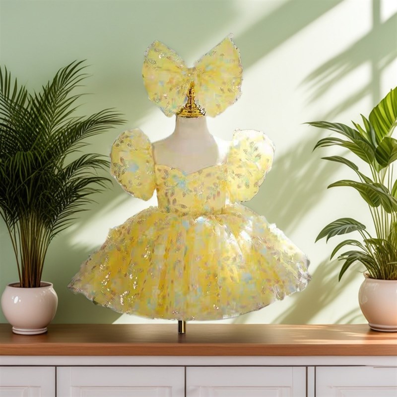 六一儿童演出服可爱公主裙蓬蓬纱裙舞蹈服装幼儿园女童.亮片表演