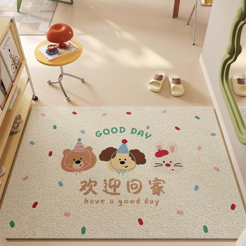 入户门地垫进门门口耐脏s脚垫可裁剪丝圈门垫玄关鞋垫新款入户地