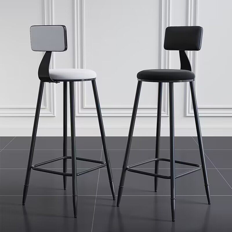 吧台椅子收银高脚凳酒吧椅家用靠背高椅高凳铁艺吧凳前台高脚桌椅