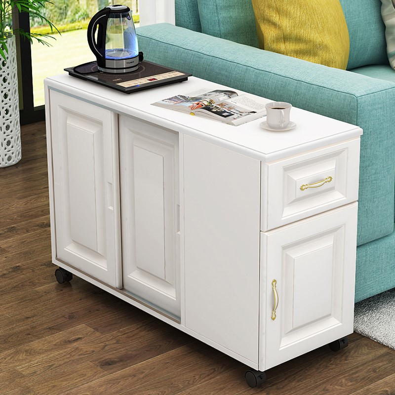 储物柜欧式边几角几移动边桌边柜沙发储物收纳柜可简约扶手小茶几