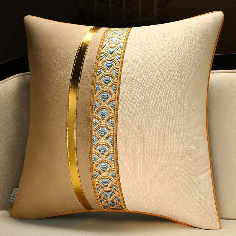 新中式抱枕轻奢高级感靠枕大号床头靠垫沙发客厅含芯办公室护腰靠