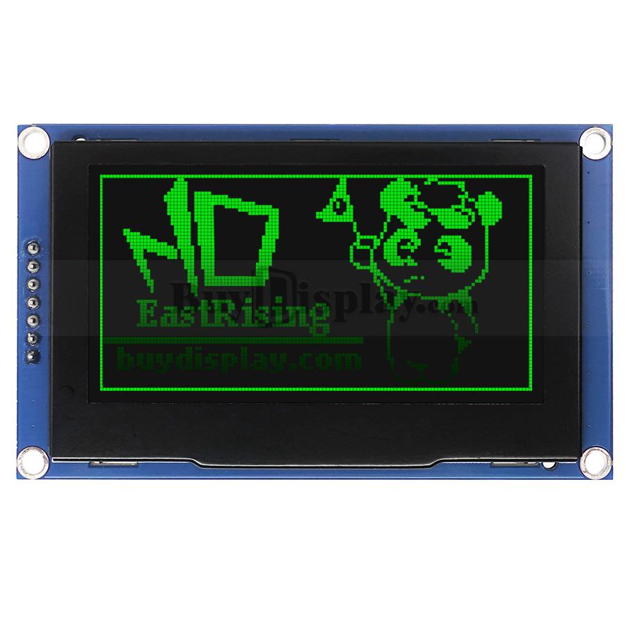 绿色2.7寸128x64点阵OLED显示模块4线串口/适用于Arduino和树霉派