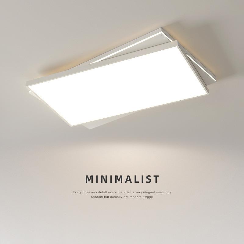 北欧客厅灯简约现代组合套餐长方形吸顶灯智能卧室灯极简餐厅灯