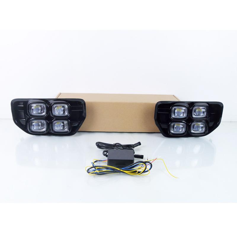 适用23-24年福特游琦侠ranger日行灯日间行车灯流光转向改装雾灯