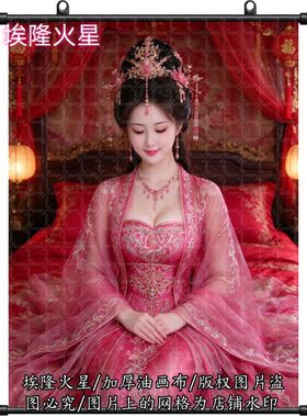 新款古典美女可爱挂画家庭家居房