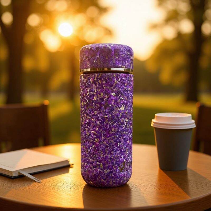 钛杯 口袋杯套装大冰花带过滤保温杯便携商务送礼旅行泡茶杯300ml