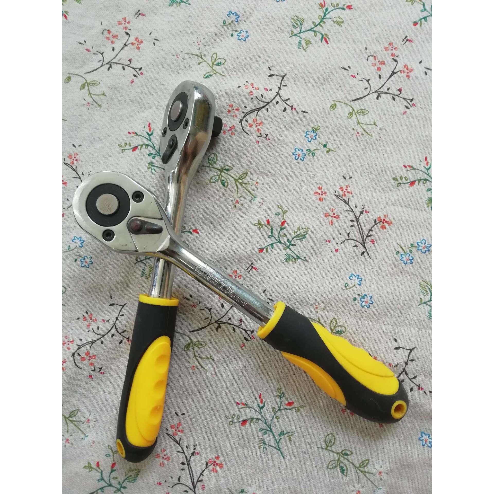 快速扳手，脱落扳手，棘轮扳手-星云双色快速扳手1/2 每件60个