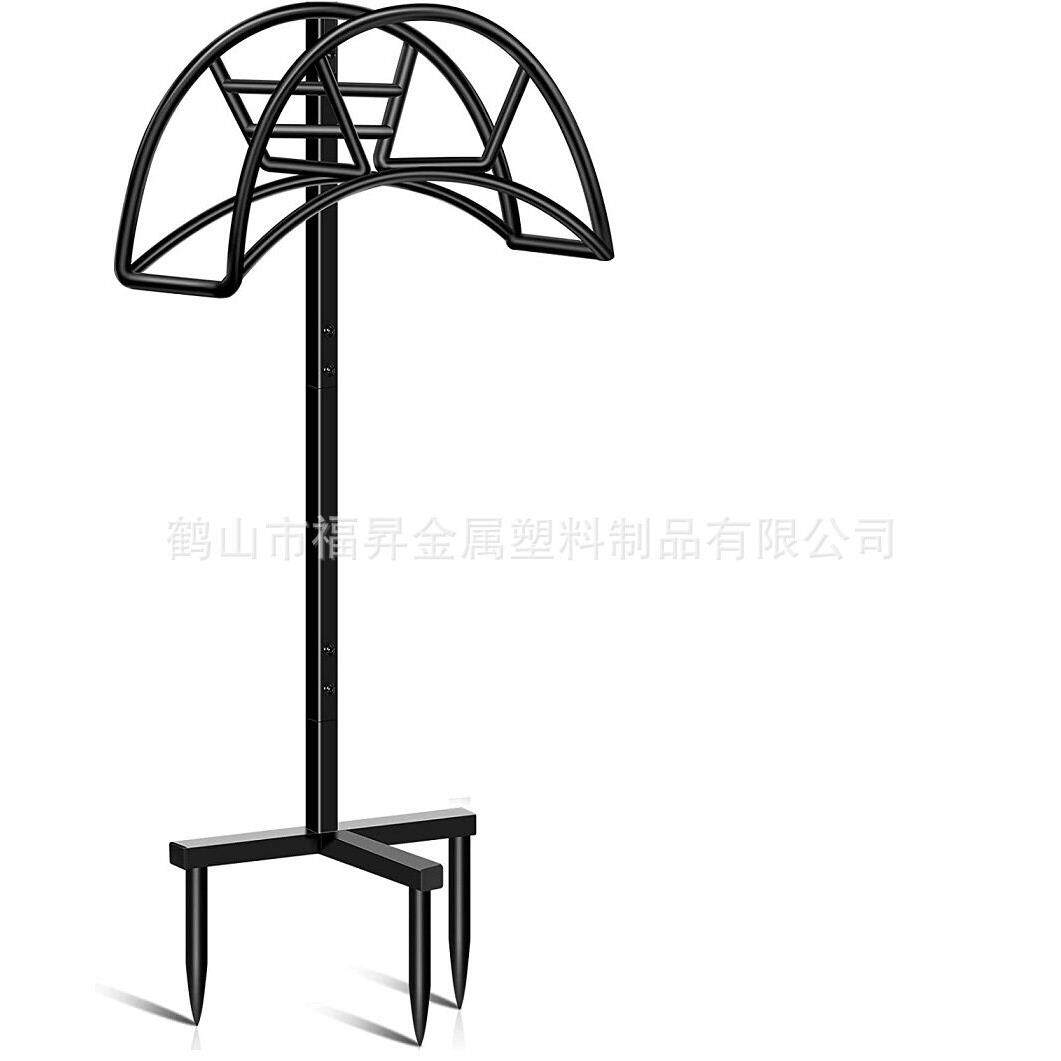 可拆卸花园软管支架水管挂架立式花园软管存储架插地式水管收纳架