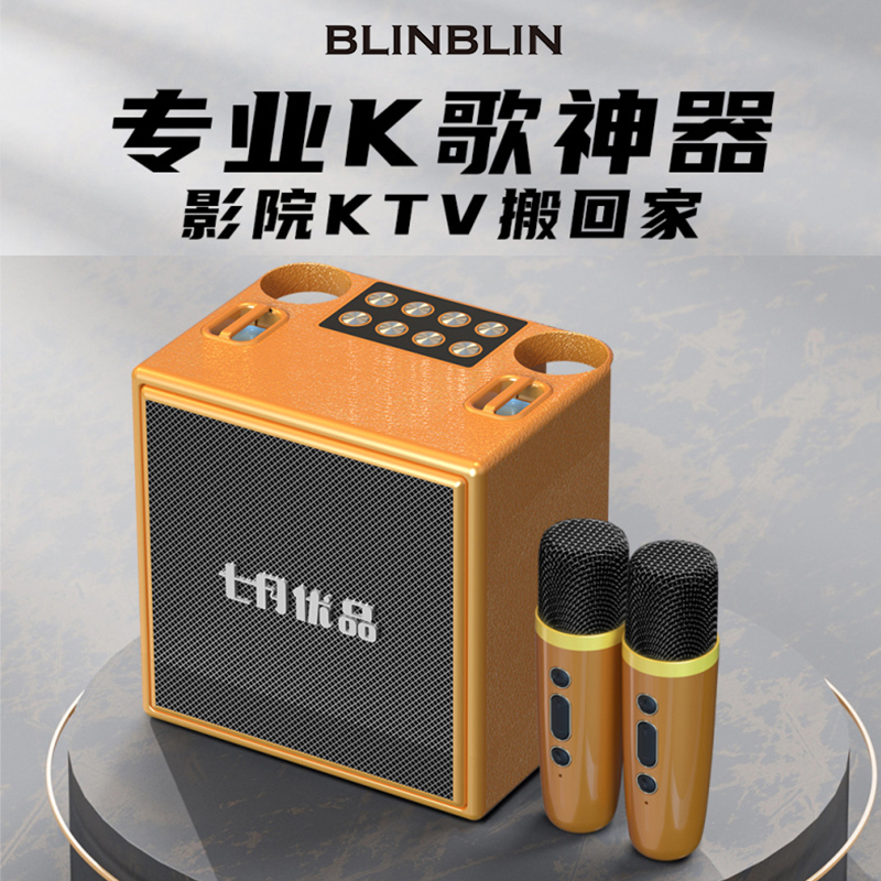 BLINBLIN蓝牙音箱K歌麦克风音箱