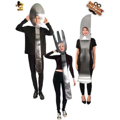 万圣节情侣搞笑男女款餐具服装化妆舞会舞台表演装cosplay服装
