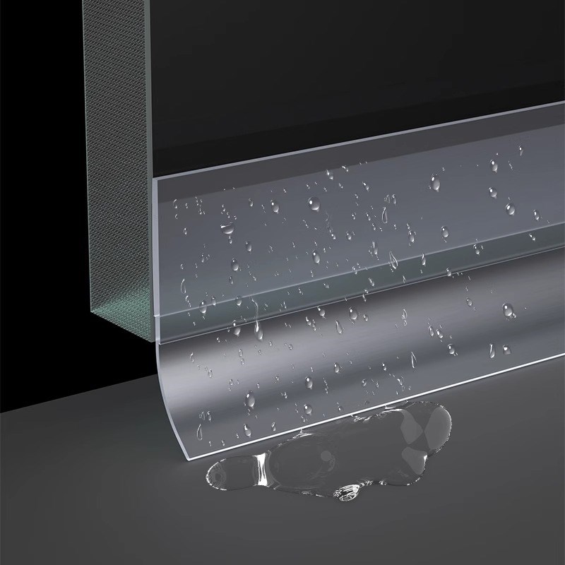 门缝密封条淋浴房玻璃门下挡水条自粘型浴室卫生间门框缝隙防水条