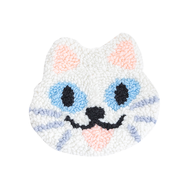 手工diy戳戳绣杯垫材料包新手零基础猫咪办公桌装饰隔热垫送闺蜜