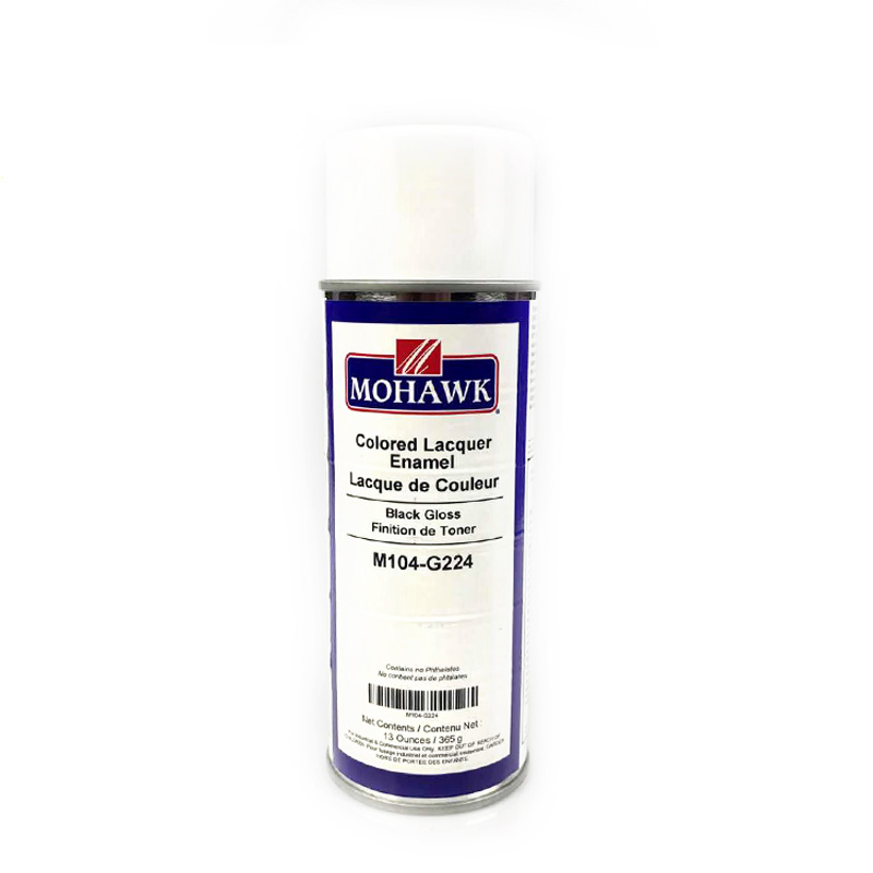 莫霍克MOHAWK家具修补维修材料实色面漆喷剂M104-G224亮光黑