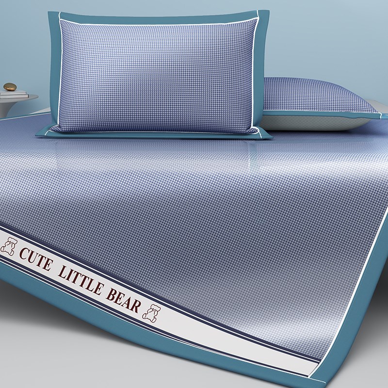 夏季凉席冰丝席水洗22床单款单人三件学生宿舍空调席子舒适
