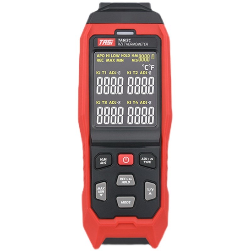特安斯TA612A/TA612B/TA612C热电偶温度计K型接触式测温仪J型工业