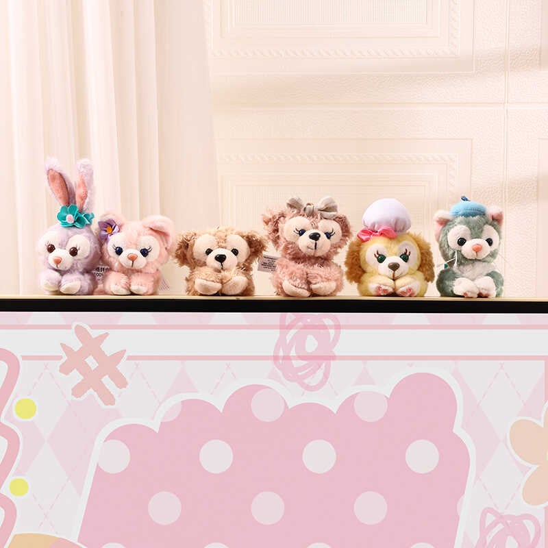 星戴璐电脑桌显示屏装饰摆件办公桌桌面可爱小玩偶趴趴公仔饰品女