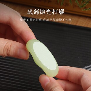 玉石笔搁笔山毛笔放笔架镇纸创意毛笔水晶笔架山搁笔书法毛笔搁爱