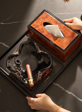 中古风样板间客厅茶几情景氛围布置装高档家居软装饰品设计