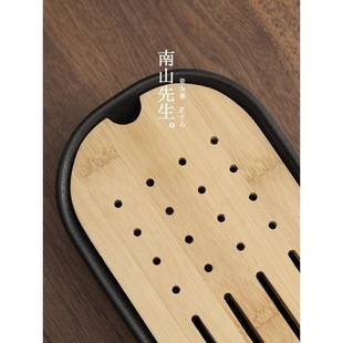 干泡盘办公室茶具家用约茶台托储盘 3简F75999MMYK茶盘陶瓷水小式
