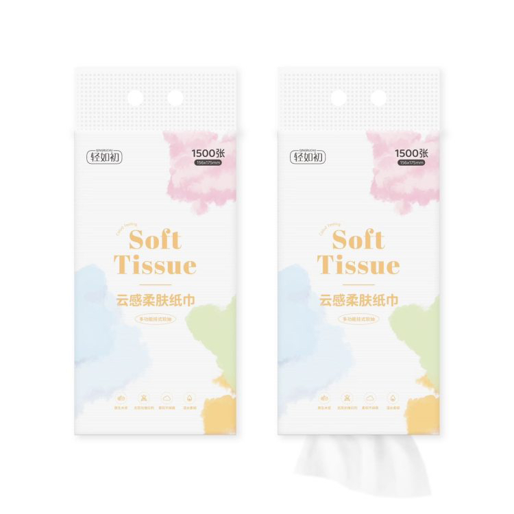 微商同款云感柔肤纸巾4提5层加厚柔韧亲肤抽取方便悬挂式实用装