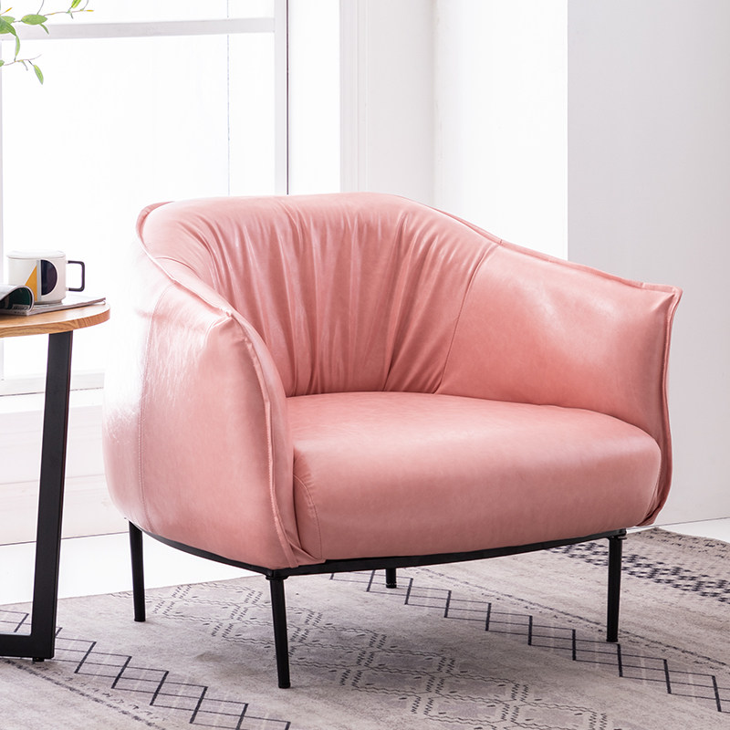 沙发单人双人三人皮质酒吧咖啡厅家具客厅店铺商业办公室简约沙发