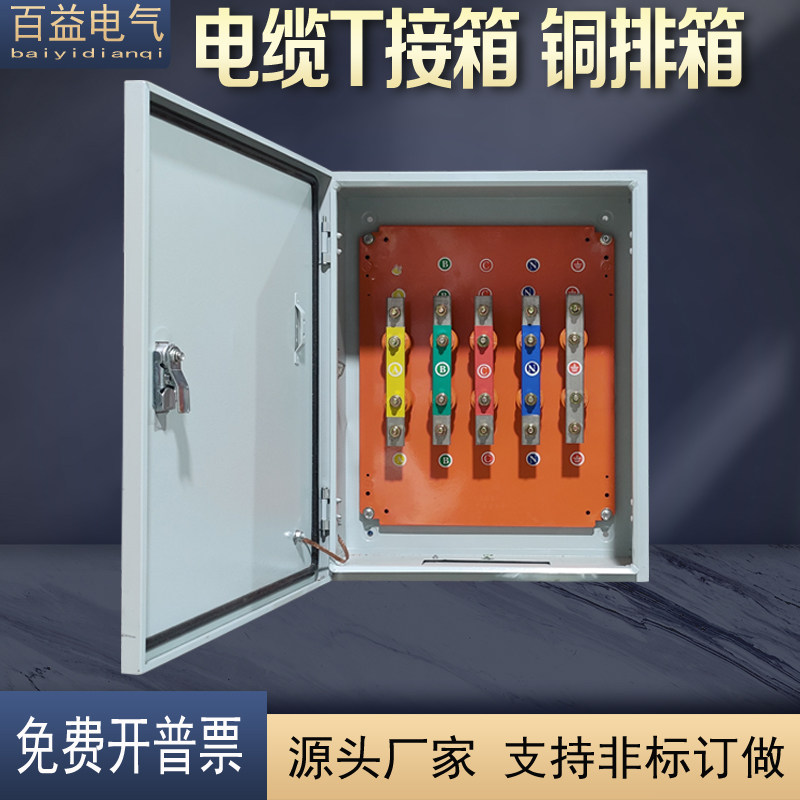 T接箱矿物质绝缘电缆分支箱铜排箱转换箱接线分流箱铜排端子箱