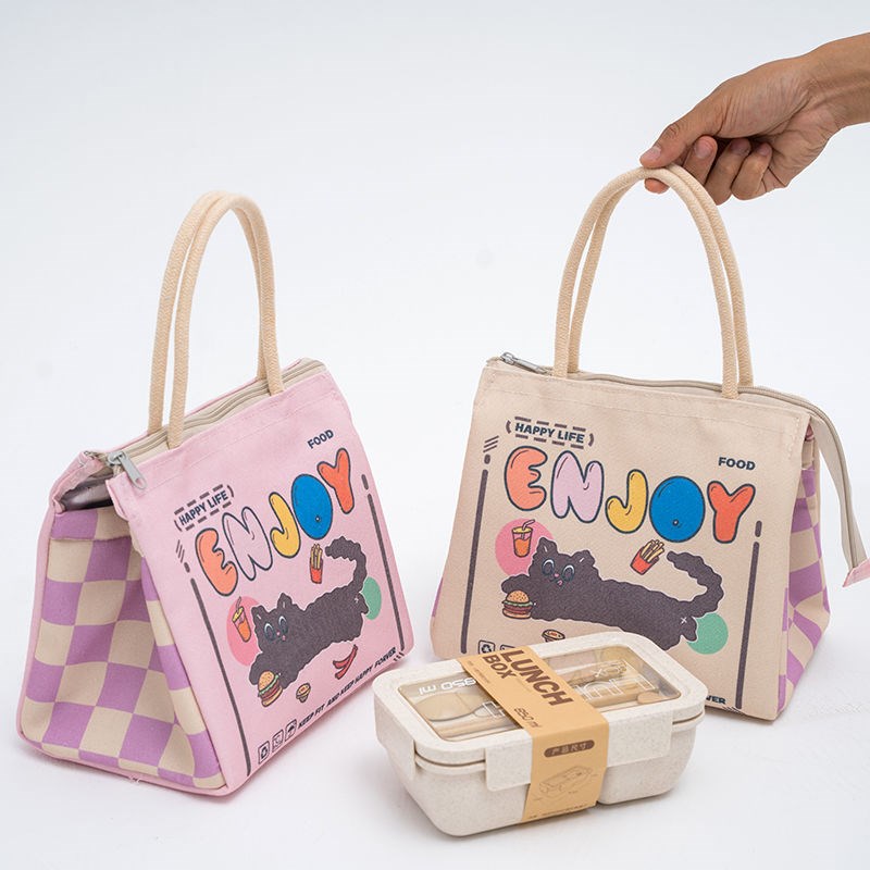 保温饭盒袋露营便当手提包学生带饭防水油上班族装餐加厚铝箔袋子