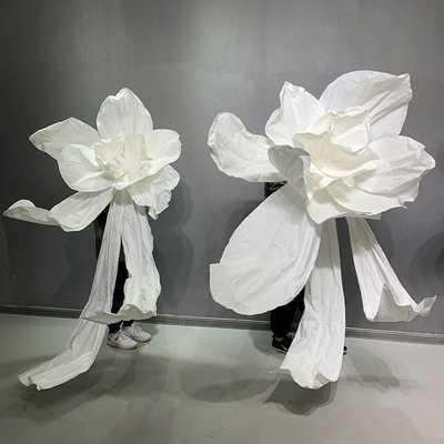婚庆纸艺拖尾凤蝶大花手工花巨型立体纸花美塑花婚礼板背景道具