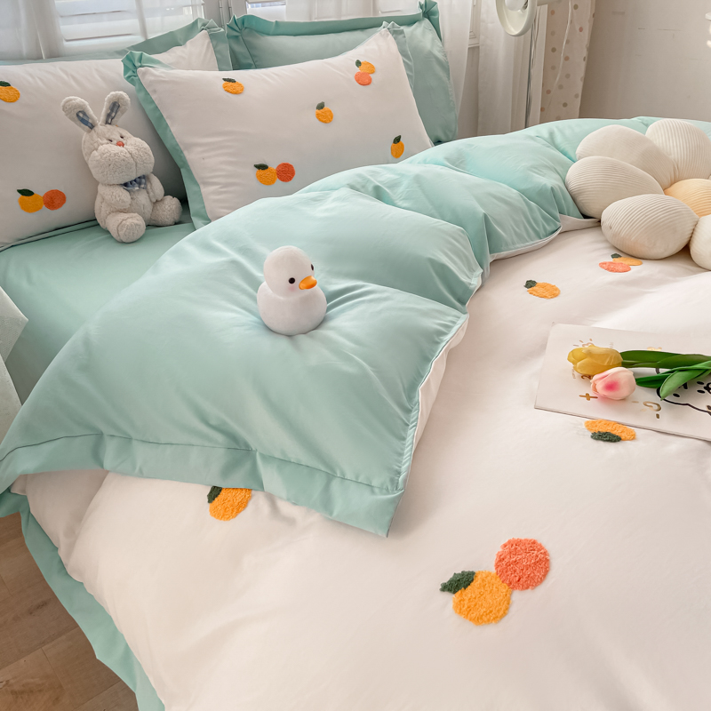 女生被子全套一整套双人床上用品五七件套被褥全套装单人宿舍学生