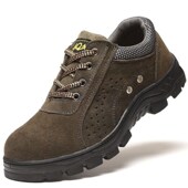 工地安全防护鞋 钢包头防砸防刺耐磨防滑电焊工作鞋 男登山鞋 劳保鞋