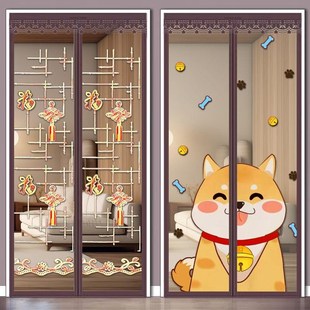 加密磁性纱门窗粘贴夏季 魔术贴防蚊门帘子新款 卧室家用隔断免打孔