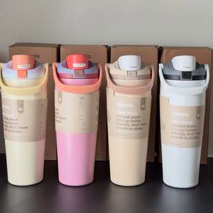 30OZ Sway 水杯不锈钢运动弹盖手提杯保温杯北美 freesip Owala