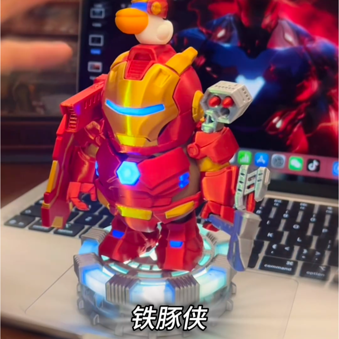 卡皮巴拉拼装高达矮达机甲公仔手办游戏周边特种兵摆件变形玩具