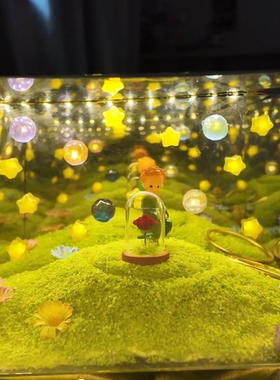 小王子旋转魔方小夜灯手工diy材料包送女生男生情侣礼物