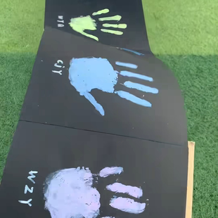 按手印风琴本印手掌毕业季diy创意学生情侣同学录相册朋友生日礼